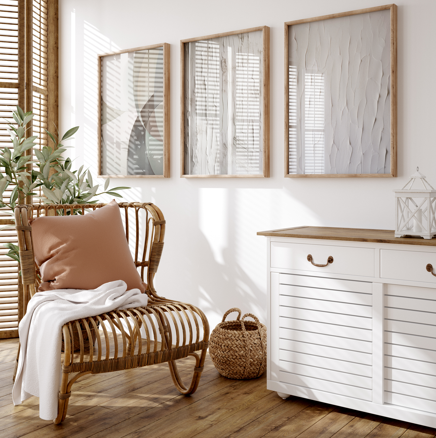 Abstrakte Poster · Geschenkidee · Beige Minimalistische Formen Organische Linien Zeitgenössische Wandkunst · Dekoprint ohne Rahmen