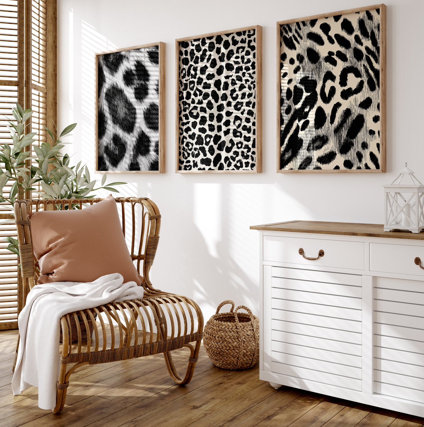 Safari Statement Poster · Geschenkidee · markante Animal Prints in natürlichen Kontrasten · Dekoprint ohne Rahmen