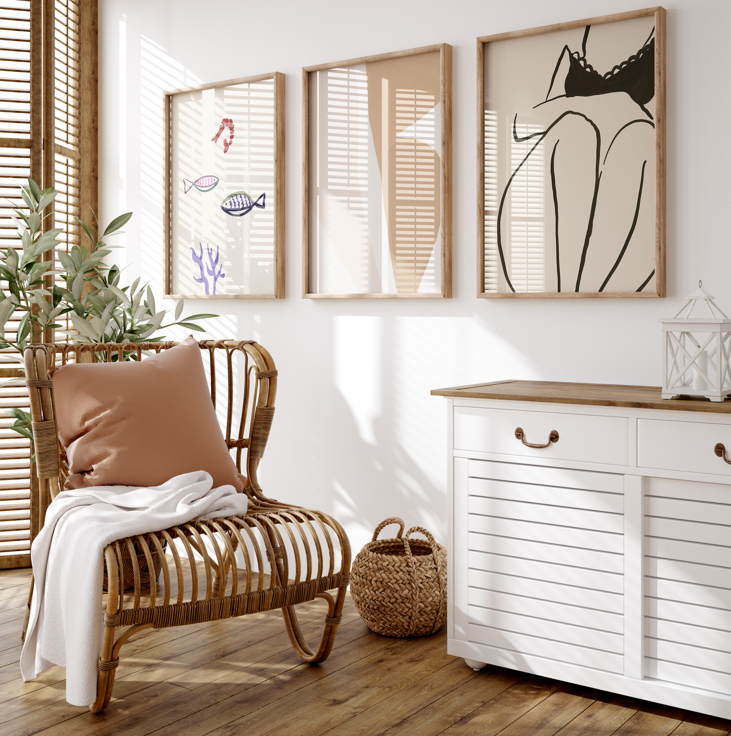 Abstrakte Frauen Poster · Geschenkidee · Abstrakt Frauengesichter Weibliche Silhouetten Line · Dekoprint ohne Rahmen