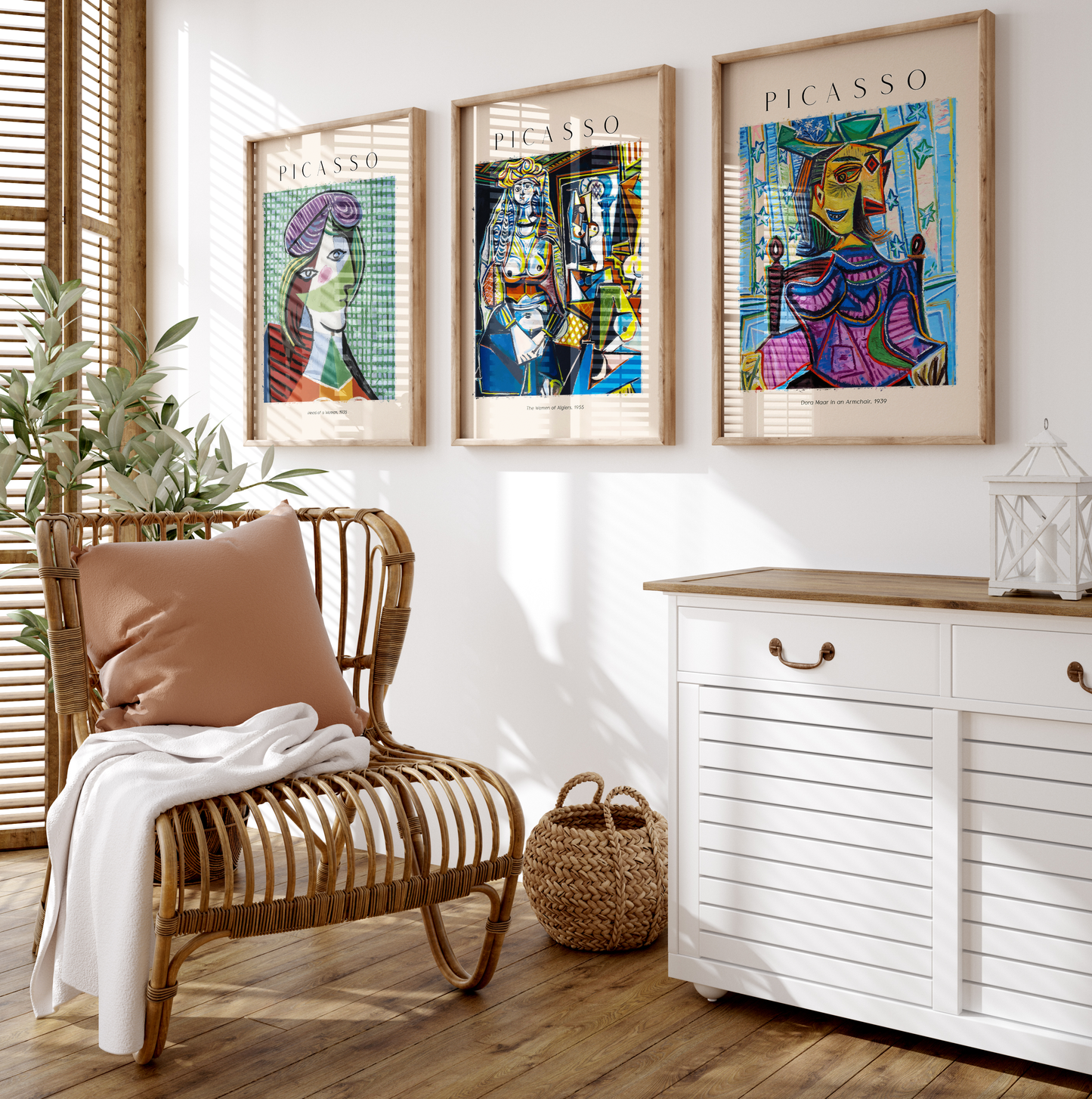 Picasso Poster · Geschenkidee · Kubistische Porträts,Dora Maar Die Frauen von Algier · Dekoprint ohne Rahmen