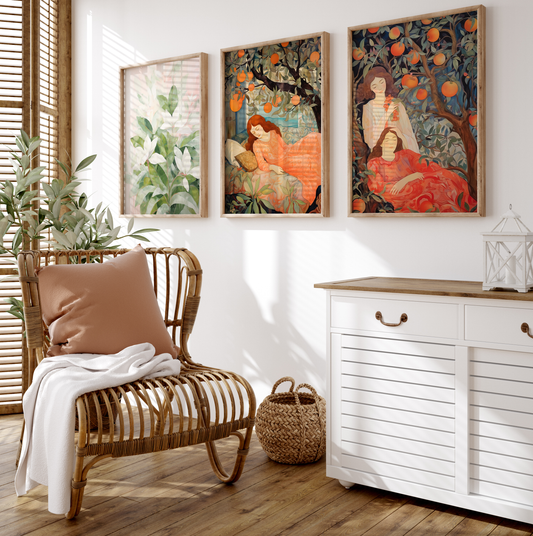 Zitronen Stillleben Poster · Geschenkidee · Frische Zitronen Mediterrane Küche und Moderne Wandkunst · Dekoprint ohne Rahmen