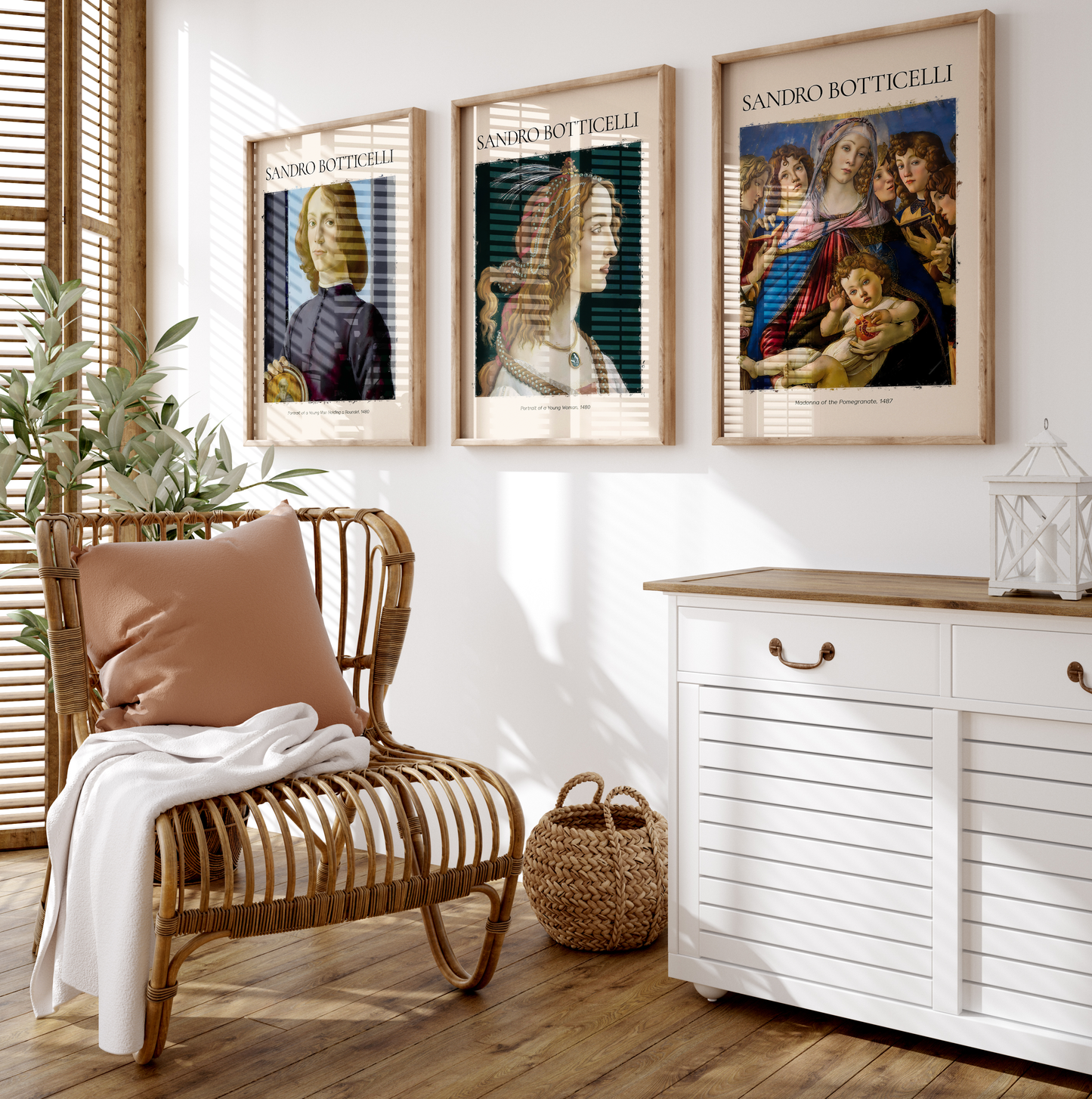 Sandro Botticelli Poster · Geschenkidee · Venus Porträts Madonna Geburt der Venus · Dekoprint ohne Rahmen