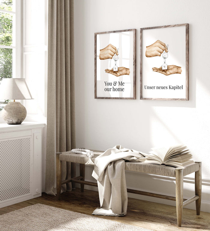 Personalisierter Schlüssel Poster – Premium Baumwolle