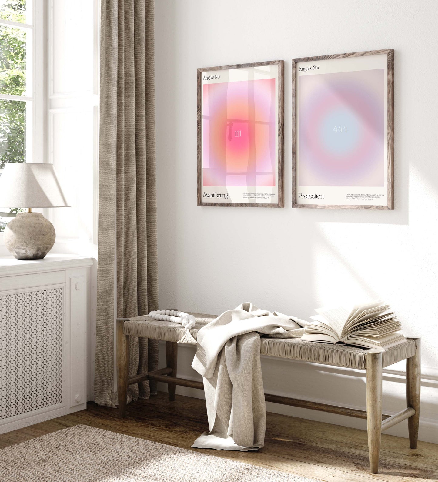 Angel Numbers Poster · Geschenkidee · Minimalistisches Spiritual Style Design · Urban Kunst · Moderne Wanddeko · Print ohne Rahmen
