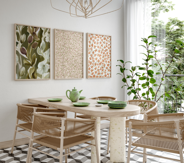 Geschenkidee · Botanische Blumen und Landschaften Poster Ästhetische Natur Kunst · Dekoprint ohne Rahmen | JUSTGOODMOOD