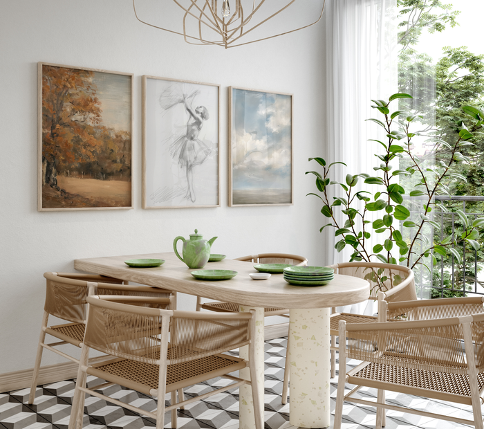 Moderne Vintage Poster auf Premium Baumwolle