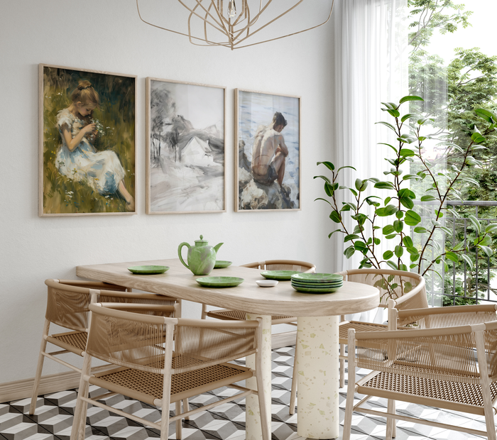 JUSTGOODMOOD Poster – Edle Wandkunst aus Baumwolle
