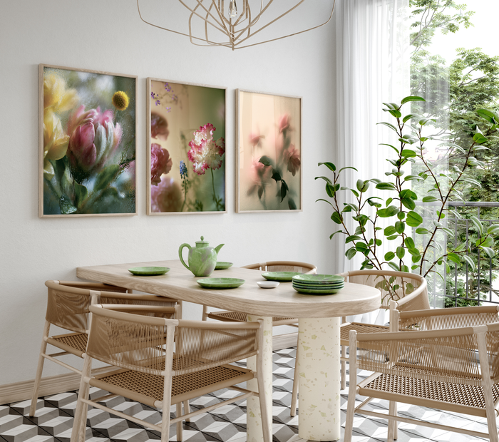 Moderne Blumen Poster | Verträumte Blüten & Rosen | JUSTGOODMOOD