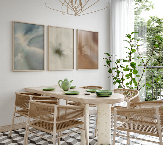 Abstrakte Botanische Aquarell Poster · Geschenkidee · Organische Naturformen Minimalistische Wandkunst · Dekoprint ohne Rahmen