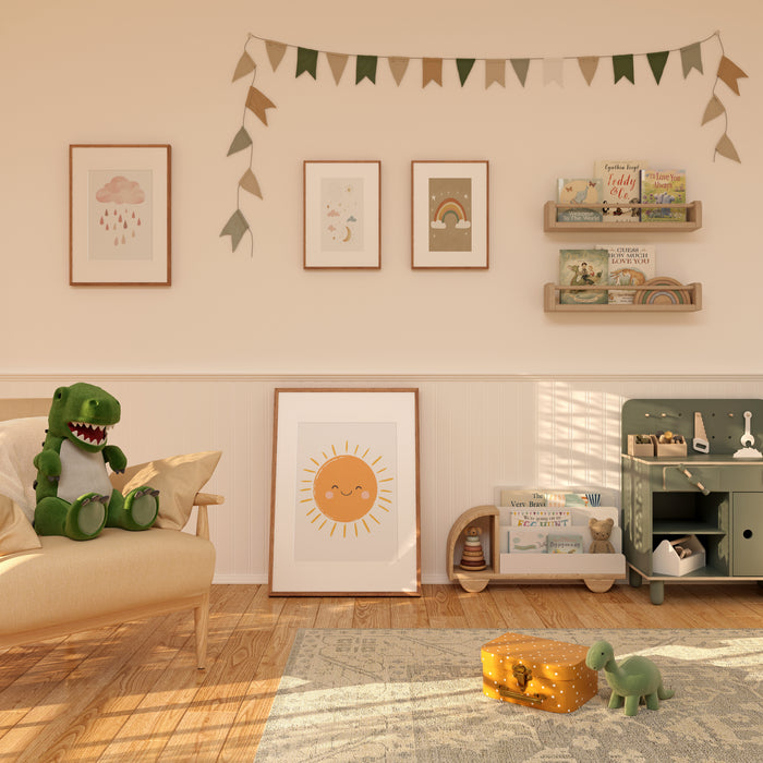 Boho Poster Kinderzimmer - Premium Baumwolle Druck