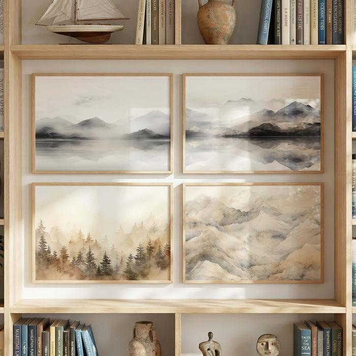 Panorama Landschaft Poster – Premium Baumwoll-Print