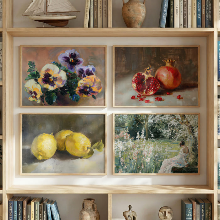 Moderne Vintage Kunst Poster | Stillleben & Blumen | JUSTGOODMOOD