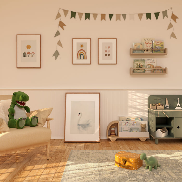 Boho Kinderzimmer Poster aus Premium Baumwolle