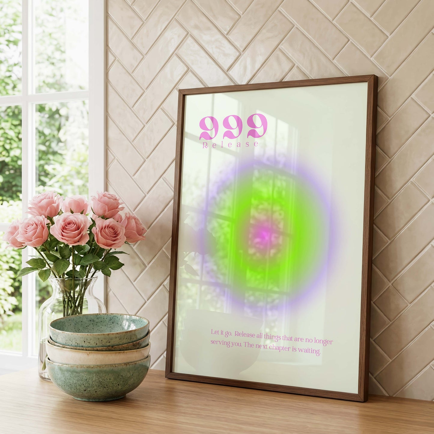 Angel Numbers Poster · Geschenkidee · 111 222 333 444 555 666 777 888 999 · Dekoprint ohne Rahmen