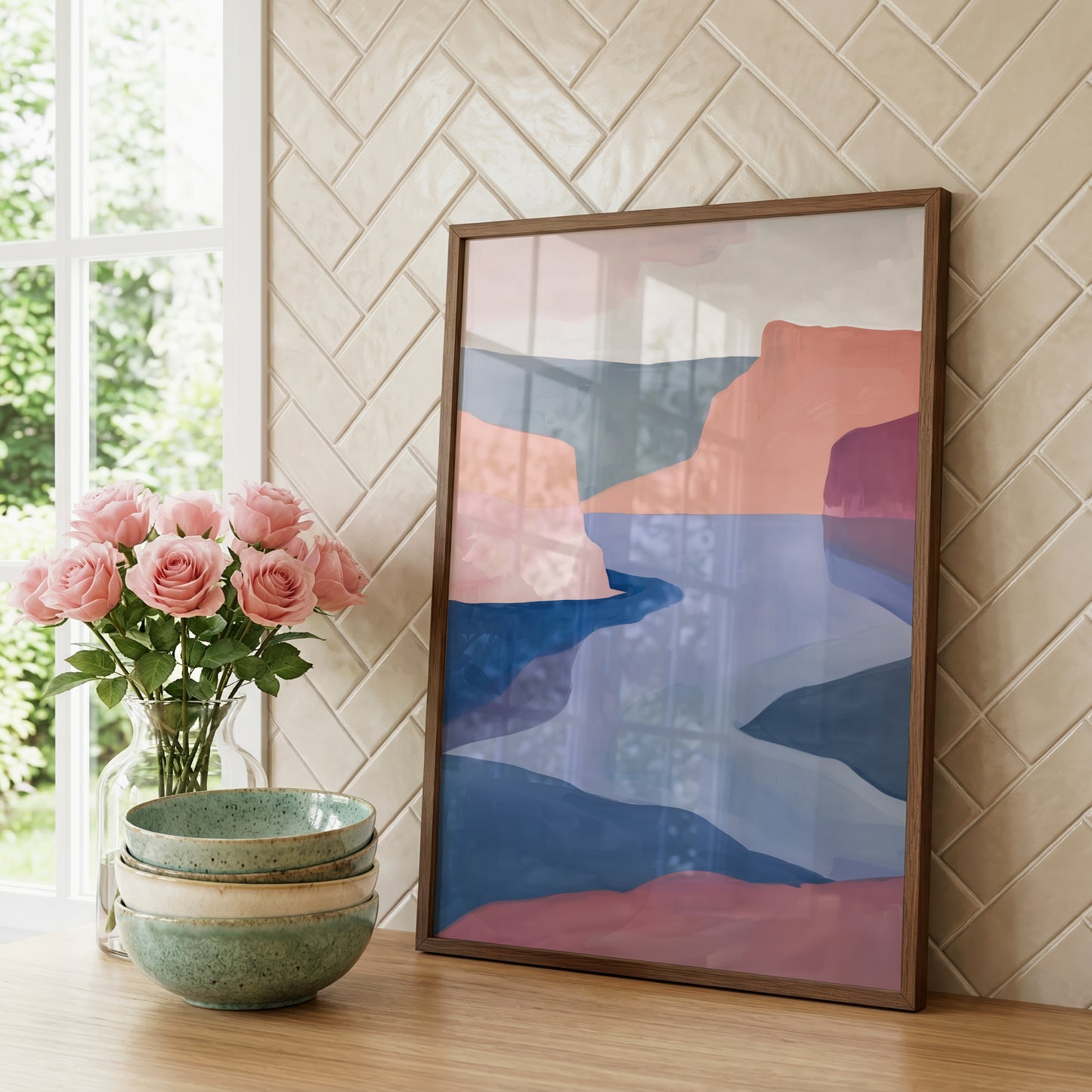 Moderne Kunst Poster · Geschenkidee · Abstrakte Formen, Stillleben und Landschaft · Dekoprint ohne Rahmen