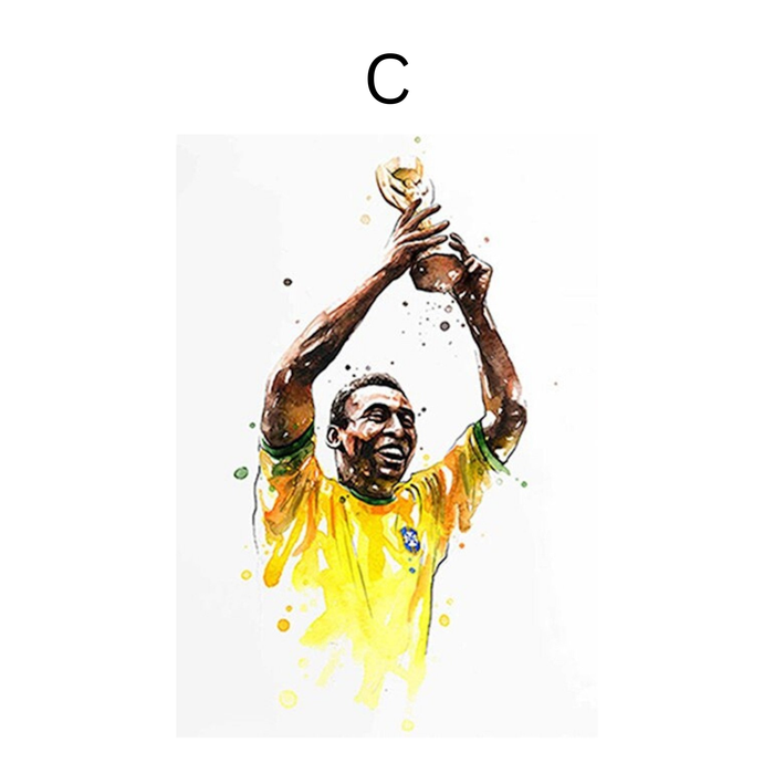 JUSTGOODMOOD Fußball Poster – Premium Cotton Print