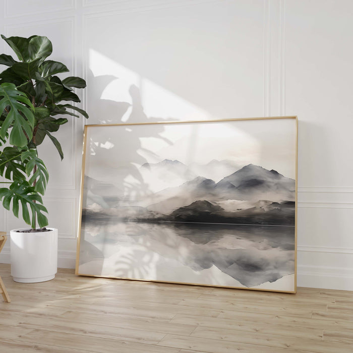 Panorama Landschaft Poster – Premium Baumwoll-Print