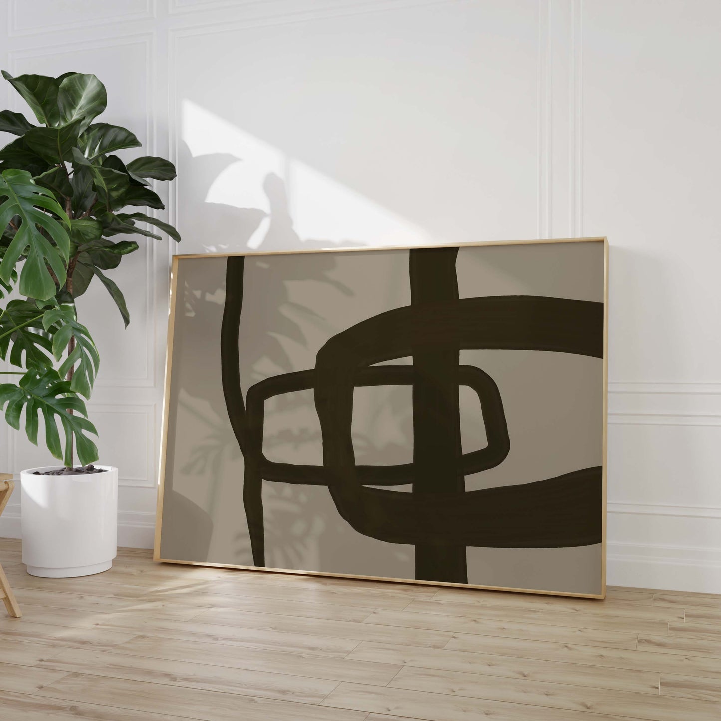 Frauen Porträt Poster · Geschenkidee · Moderne feminine Kunst und abstrakte Formen · Dekoprint ohne Rahmen