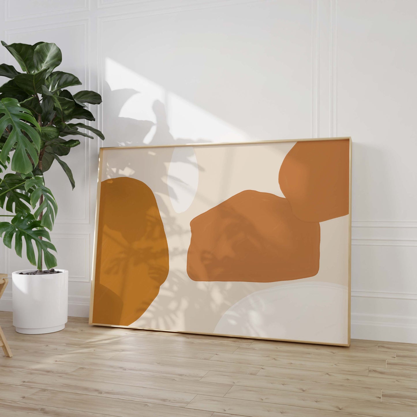 Bunte Blumen Poster · Geschenkidee · Abstrakte florale Formen und farbenfrohe Kunst · Dekoprint ohne Rahmen
