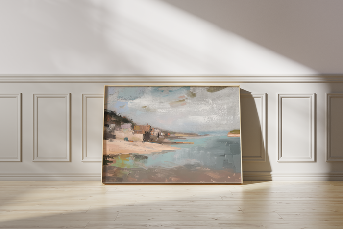 JUSTGOODMOOD Poster – Premium Baumwoll-Canvas Print