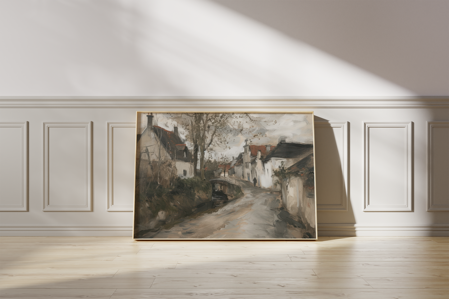 Moderne Vintage Kunst Poster · Geschenkidee · Landschaft Ballett Schmetterlinge Dorfansichten · Dekoprint ohne Rahmen
