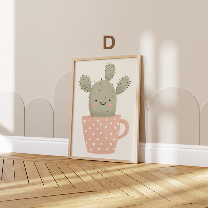 Boho Kinderzimmer Poster – Edler Baumwoll-Canvas