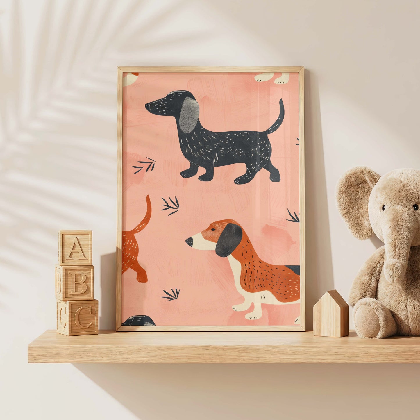 Süße Tiere Poster · Geschenkidee · Bunte Illustration mit Katze, Gepard und Einhorn · Kinderzimmer Deko · Dekoprint ohne Rahmen