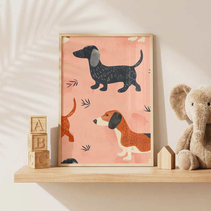 Süße Tiere Poster mit Katze, Gepard und Einhorn