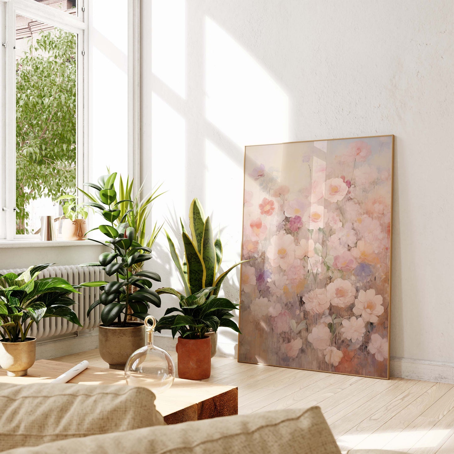 Blumen Poster · Geschenkidee · Wildblumen Wiesenblüten und Florale Naturkunst · Dekoprint ohne Rahmen