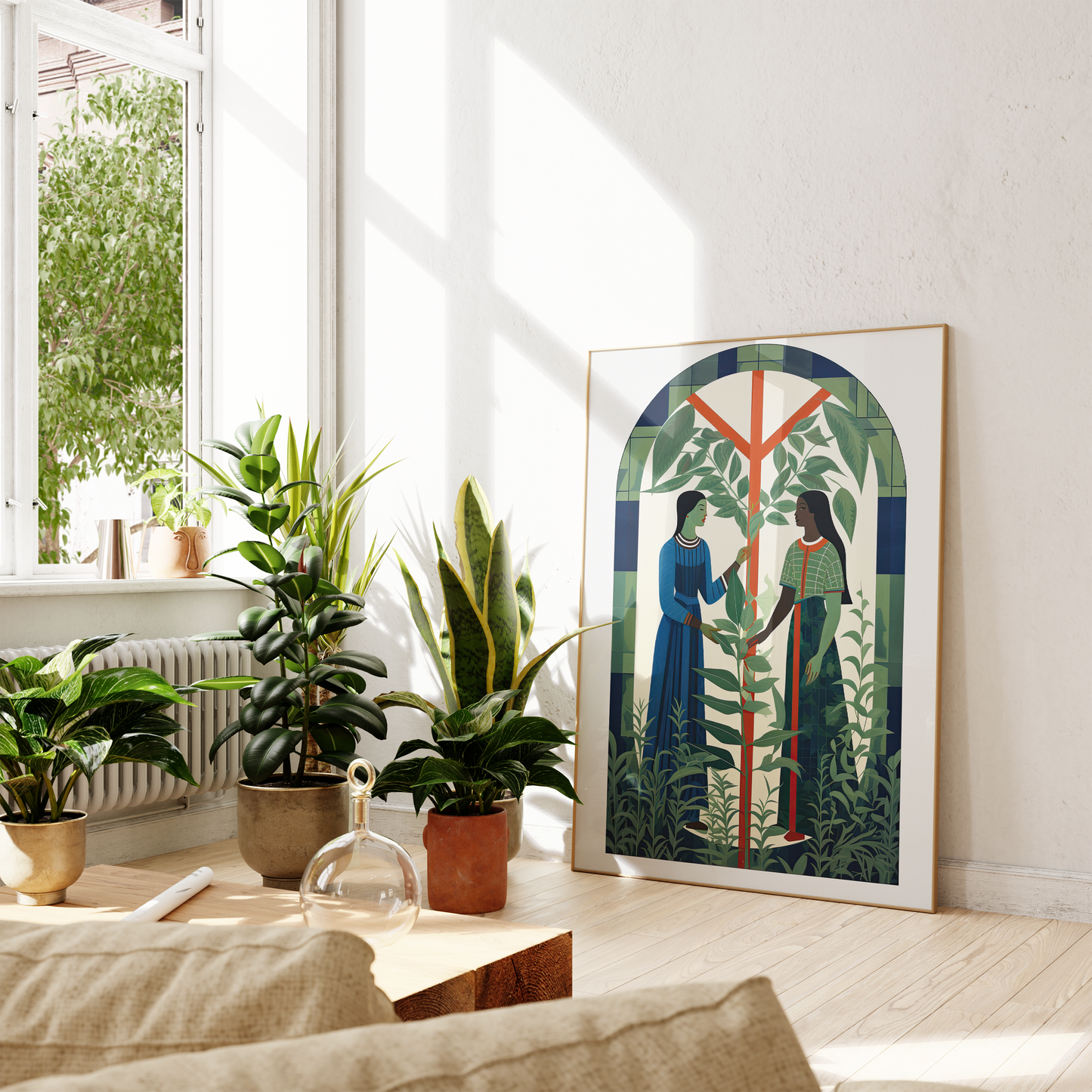 Moderne Kunst Poster · Geschenkidee · Impressionistische Blumen und Elegante Stillleben Kunst · Dekoprint ohne Rahmen