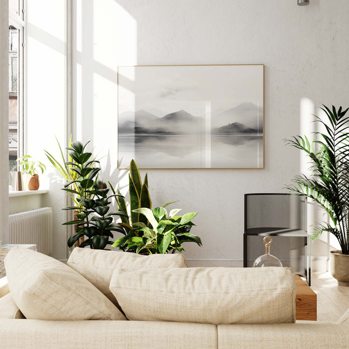 Panorama Landschaft Poster – Premium Baumwoll-Print