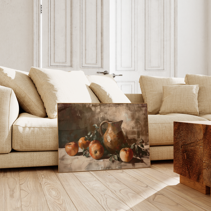 JUSTGOODMOOD Poster – Premium Baumwoll-Canvas Print