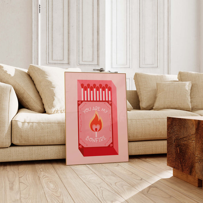 JUSTGOODMOOD Streichholz Poster – Vibrante Wandkunst