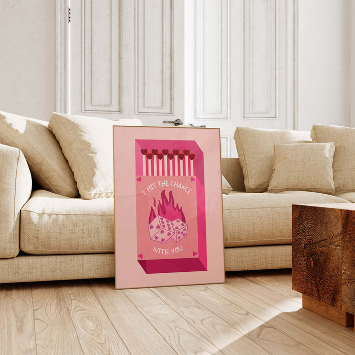 JUSTGOODMOOD Streichholz Poster – Edle Wanddeko