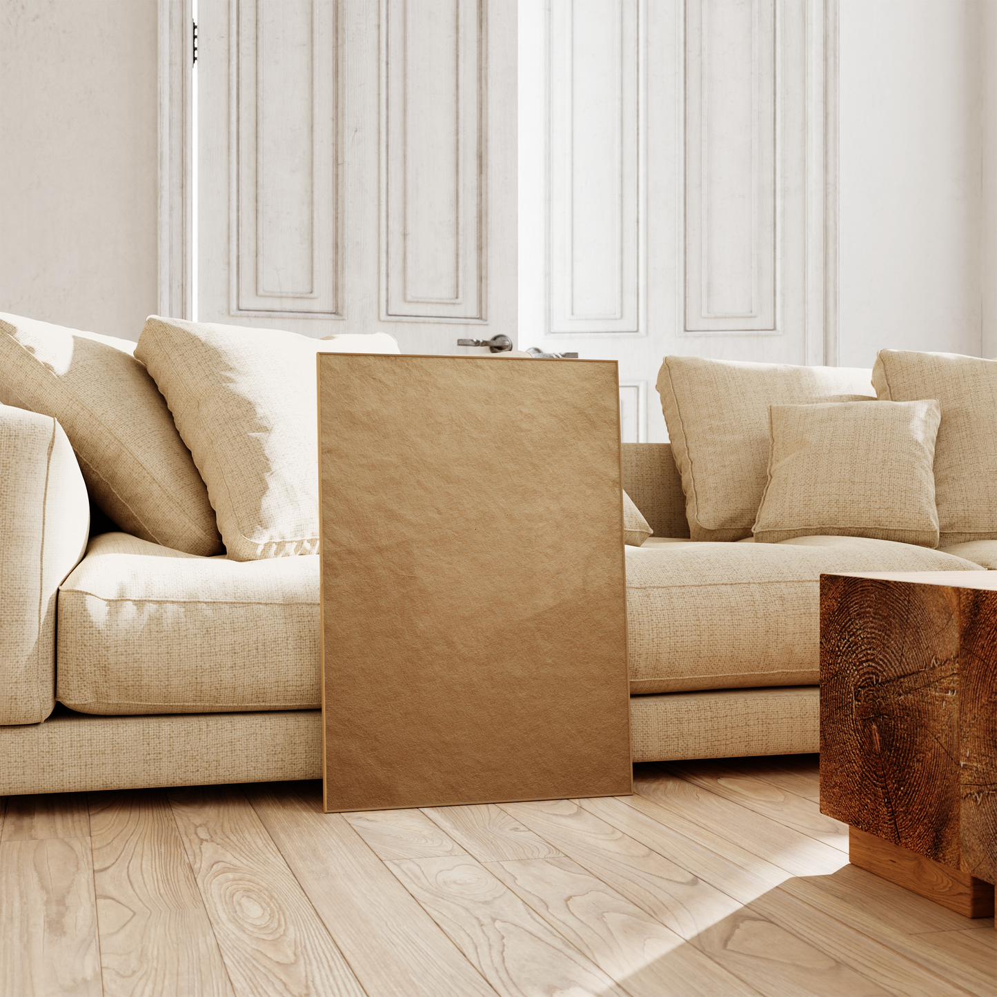 Textur Poster · Geschenkidee · Beige Braun Natürliche Strukturen · Dekoprint ohne Rahmen