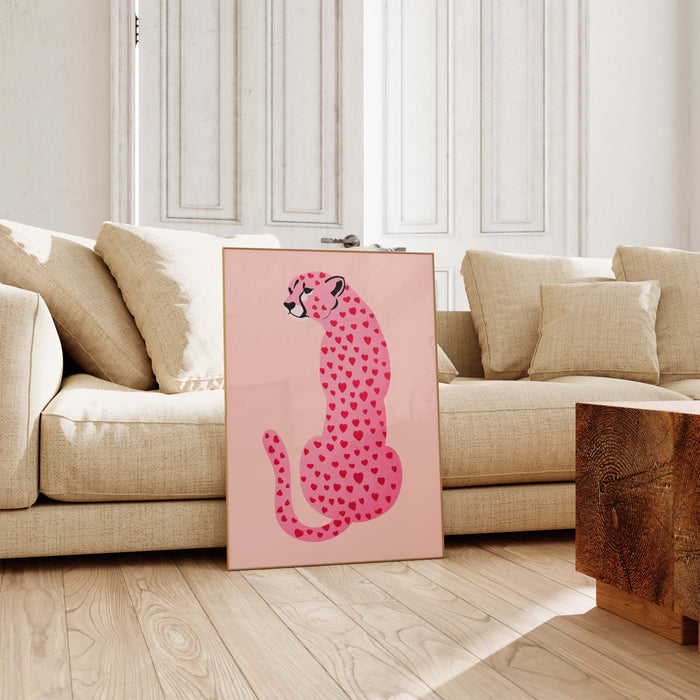 Leopard Poster – Premium Baumwoll-Canvas Kunst