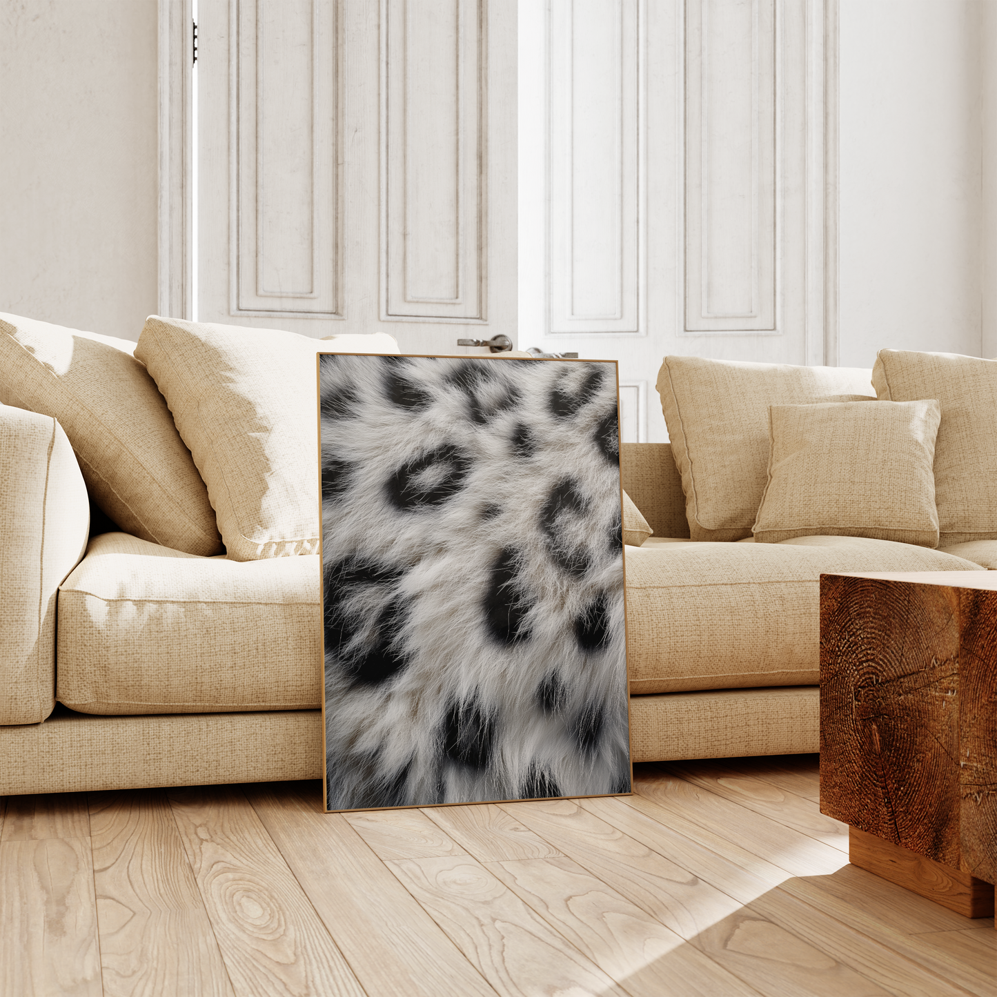 Tiermuster Poster · Geschenkidee · Exotische Tierfell Texturen Schlangenhaut und Raubkatzen Muster · Dekoprint ohne Rahmen