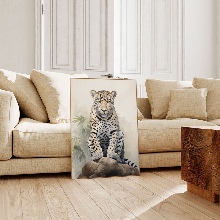 Dschungel Tiere Poster auf Premium Baumwolle