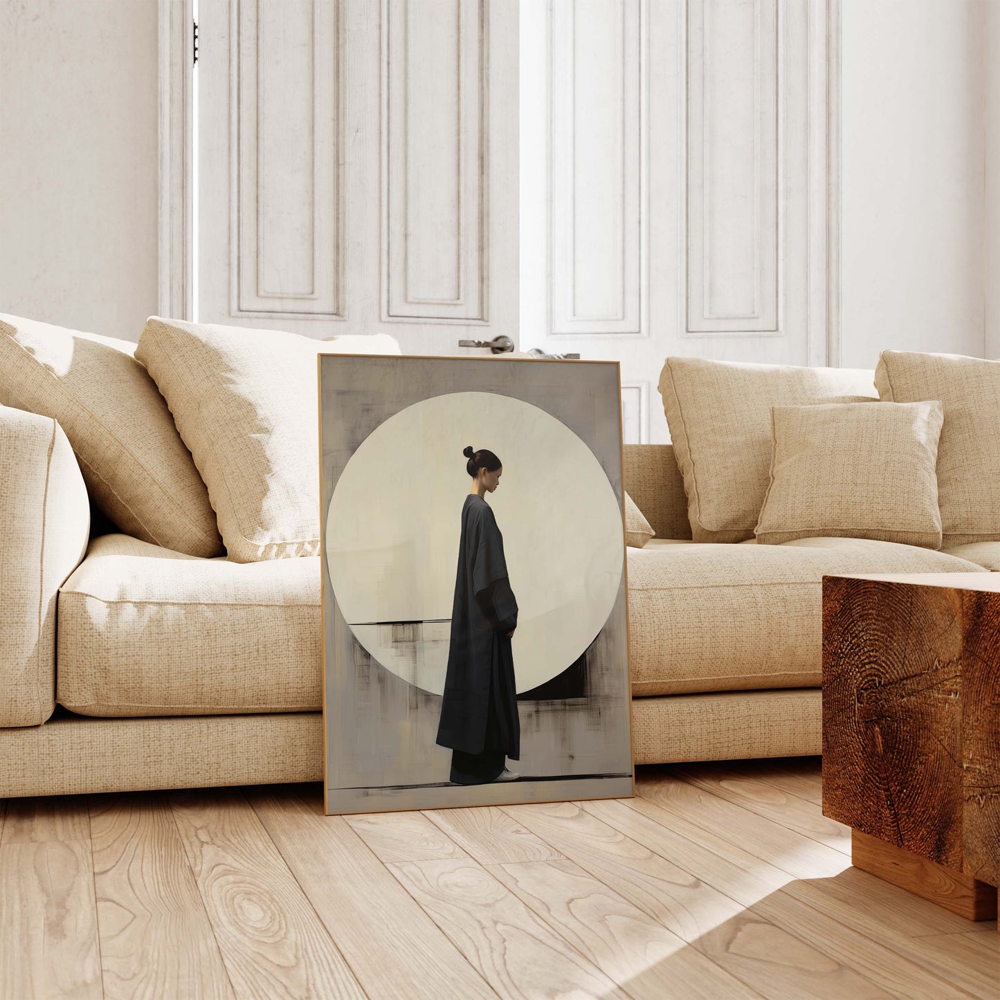Japan Poster · Geschenkidee · Zen Minimalismus Sumi-e Geometrie und Wabi Sabi · Dekoprint ohne Rahmen