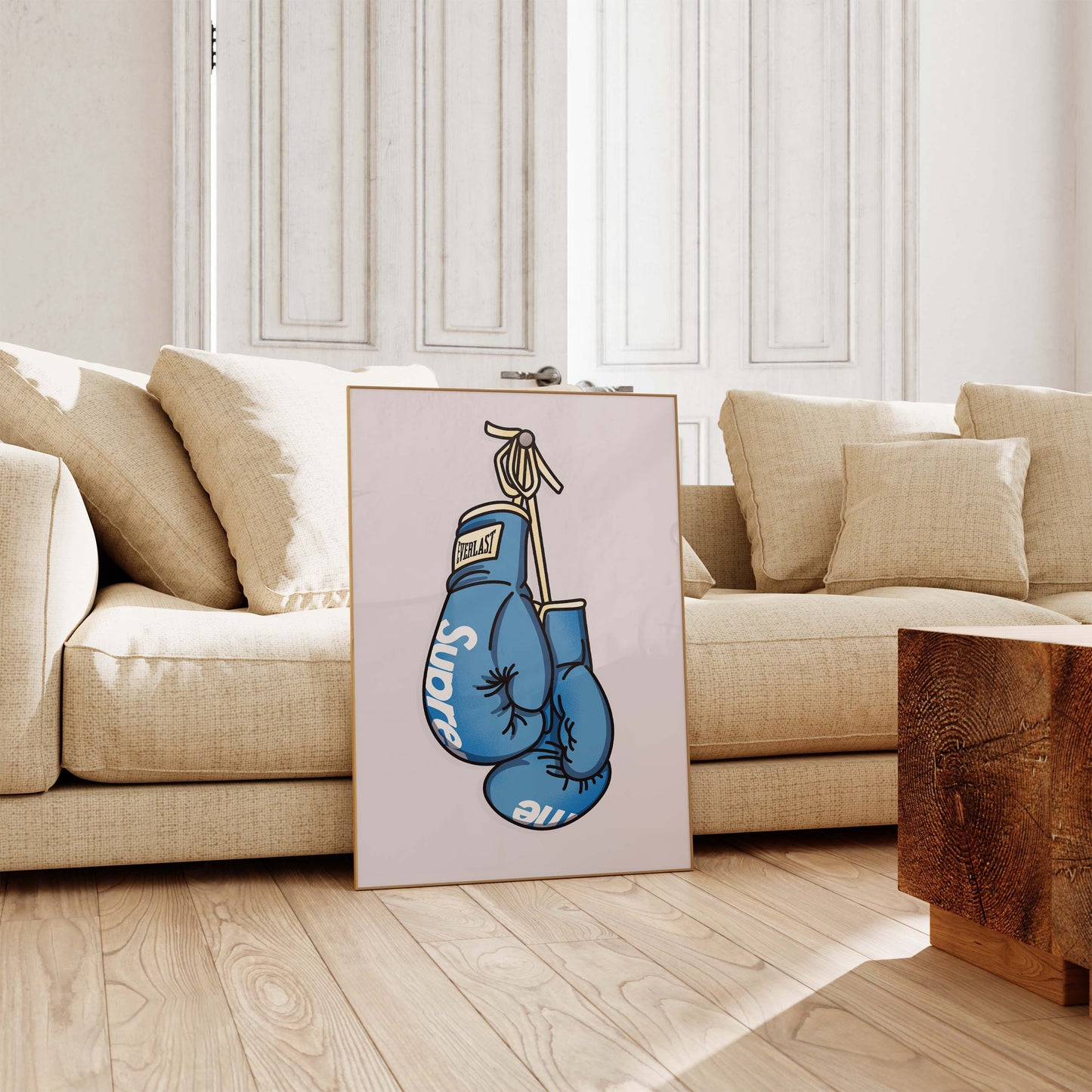Boxhandschuhe Poster · Geschenkidee · Box Artwork · Streetwear Boxing Design · Urban Sport Wanddeko · Print ohne Rahmen