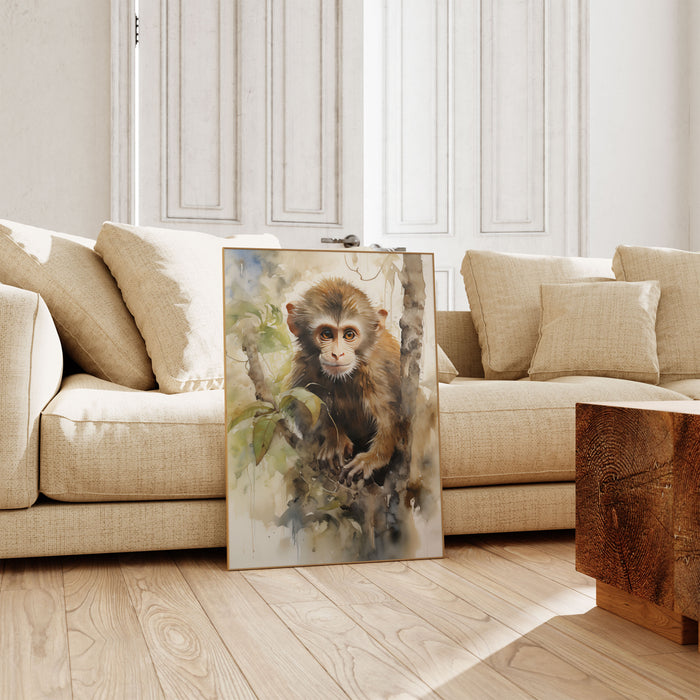 Dschungel Tiere Poster – Premium Baumwoll-Canvas