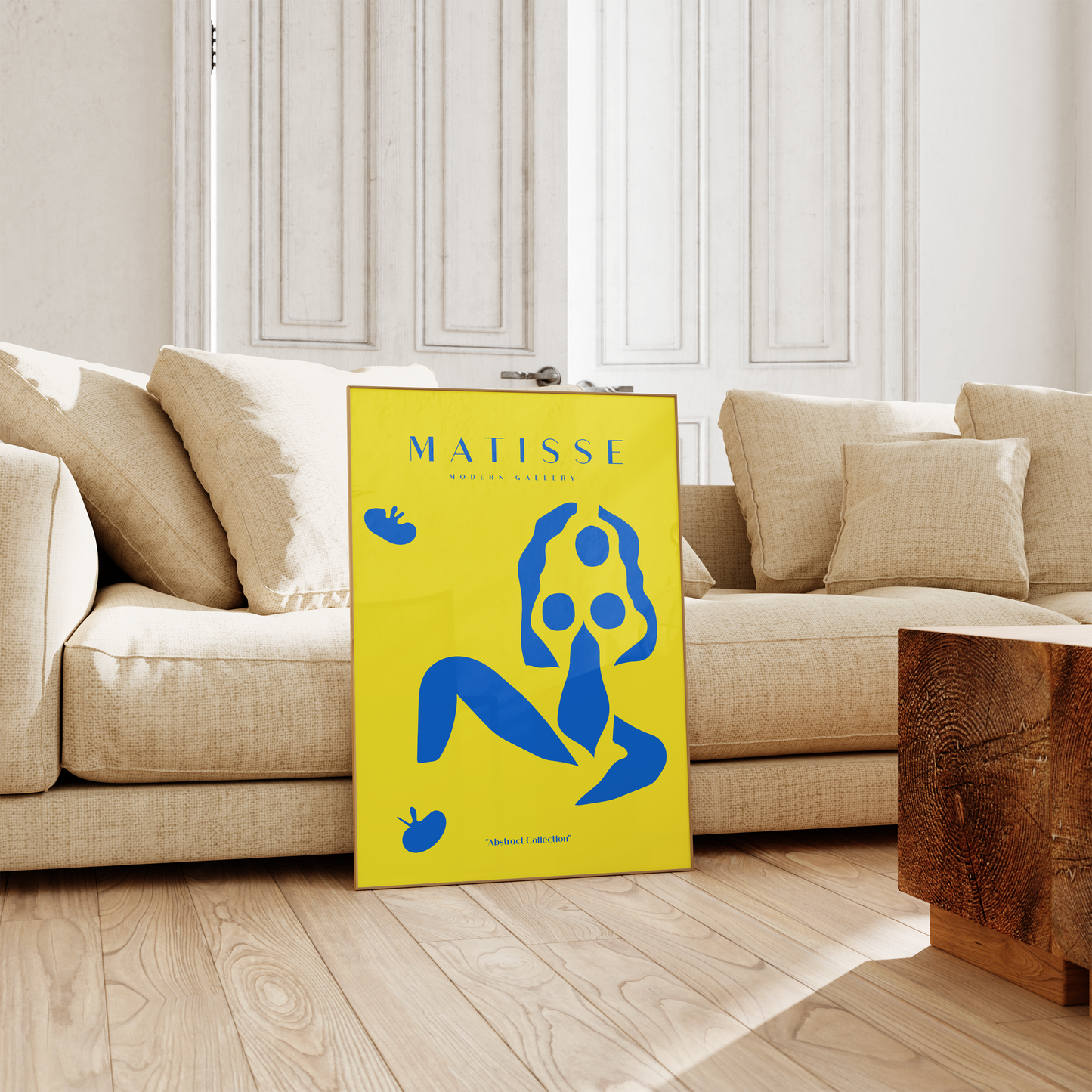 Matisse Poster · Geschenkidee · Abstrakte Scherenschnitte Bunte Formen Line Art · Dekoprint ohne Rahmen
