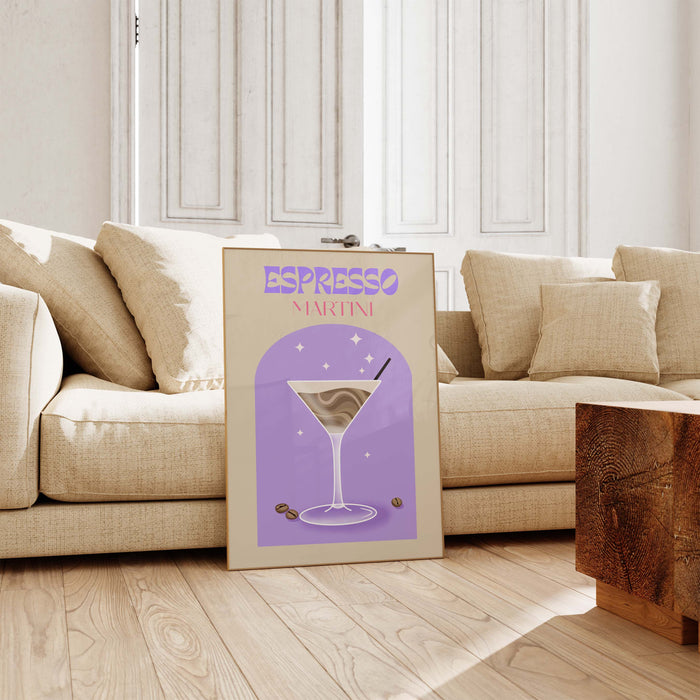 Espresso Martini Poster – Premium Baumwoll-Print