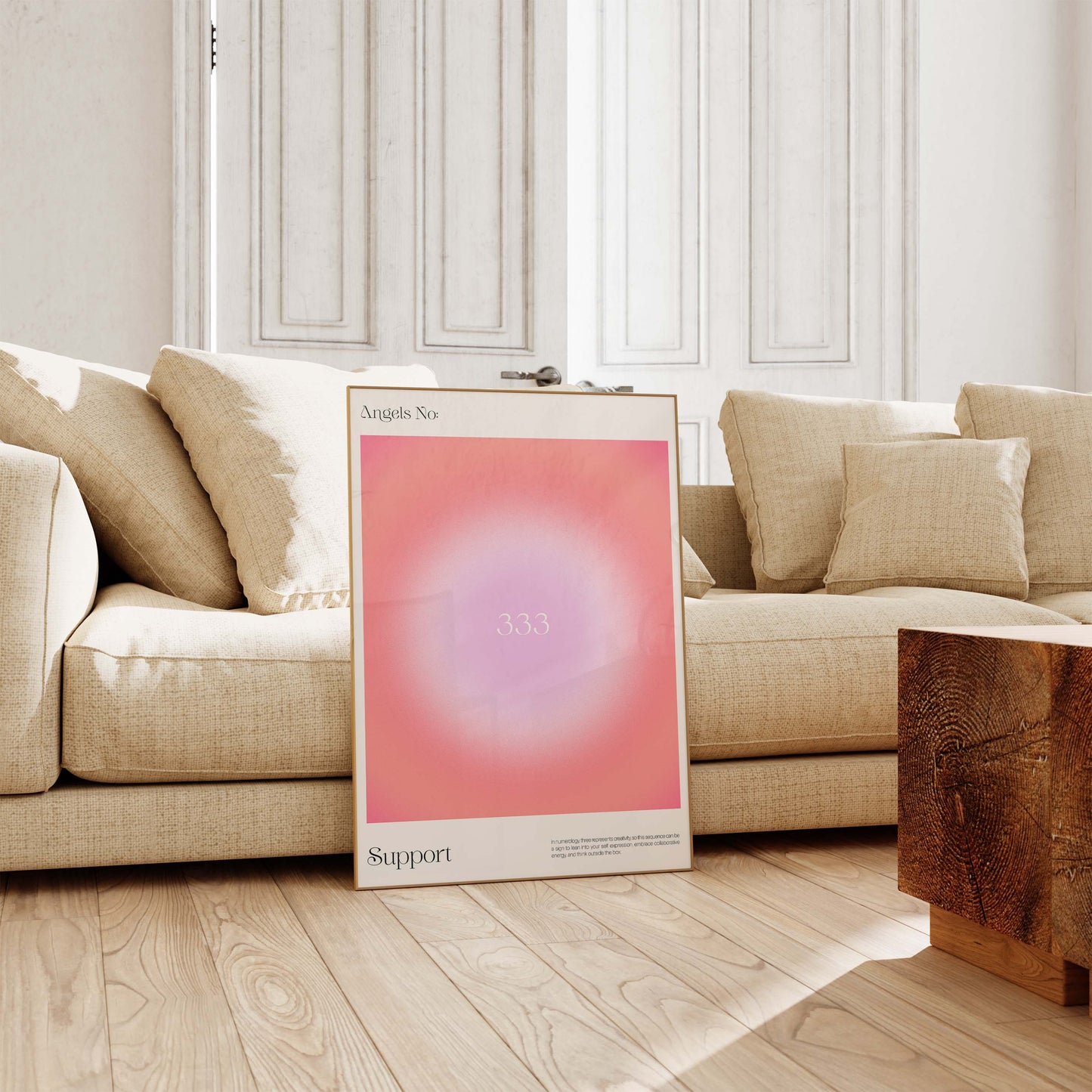 Angel Numbers Poster · Geschenkidee · Minimalistisches Spiritual Style Design · Urban Kunst · Moderne Wanddeko · Print ohne Rahmen