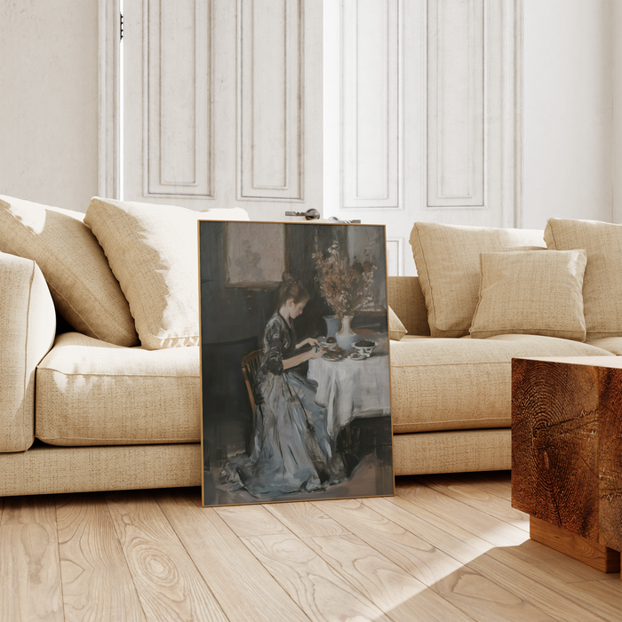 JUSTGOODMOOD Poster – Premium Baumwoll-Leinwandkunst
