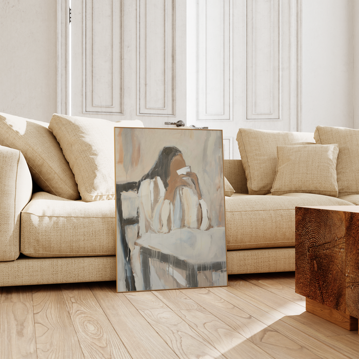 Kunst Poster Vintage Stil mit Meer & Natur