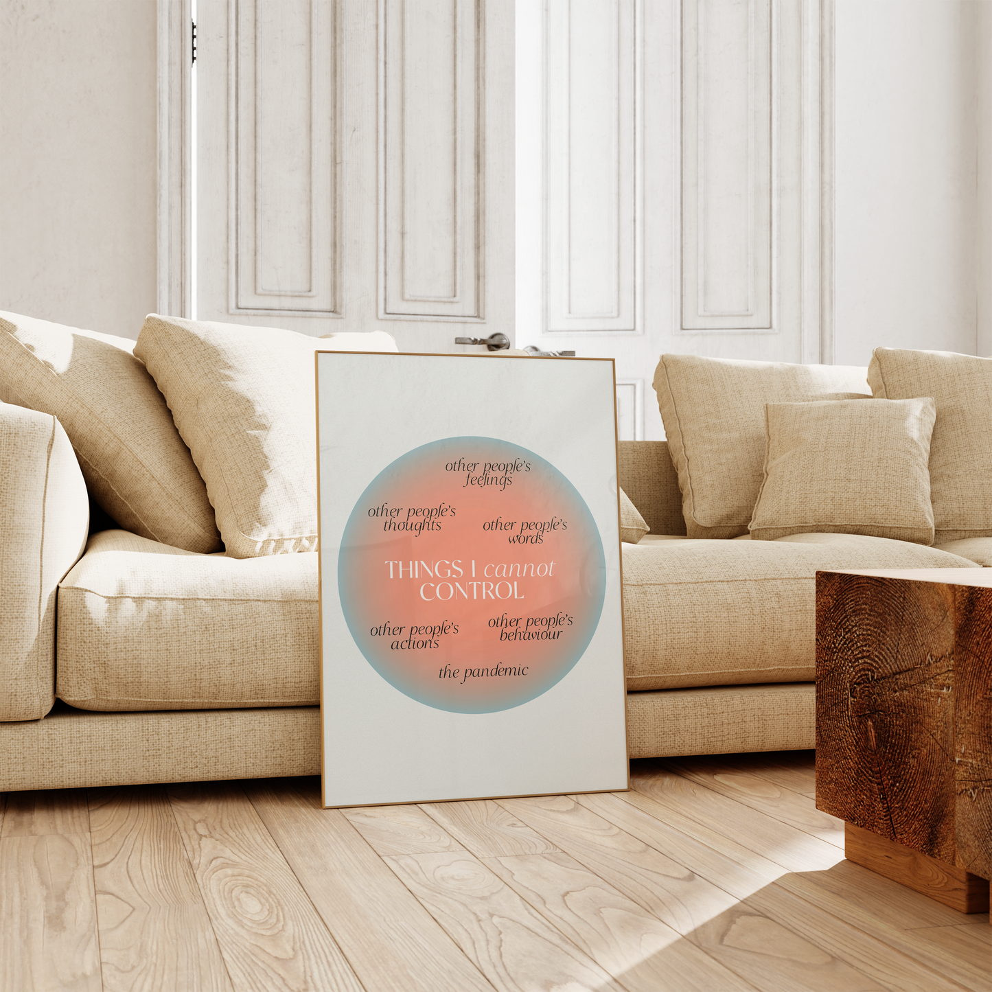 Mental Health Poster · Geschenkidee · Selbstfürsorge Achtsamkeit Emotionen Psychologie · Dekoprint ohne Rahmen