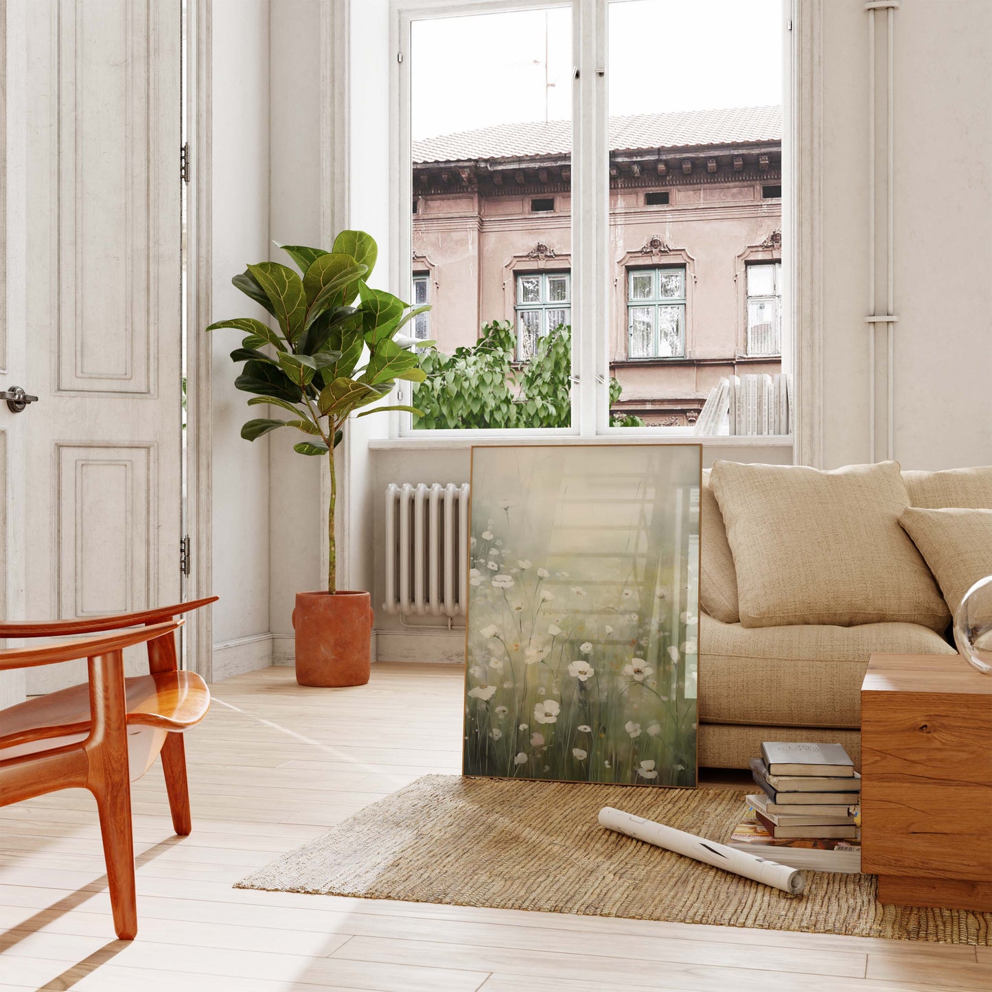 Blumen Poster · Geschenkidee · Wildblumen Wiesenblüten und Florale Naturkunst · Dekoprint ohne Rahmen