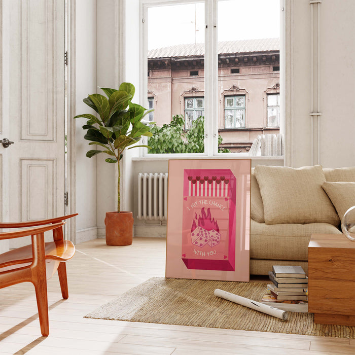 JUSTGOODMOOD Streichholz Poster – Edle Wanddeko