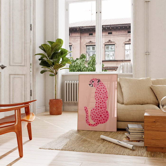 Leopard Poster – Premium Baumwoll-Canvas Kunst